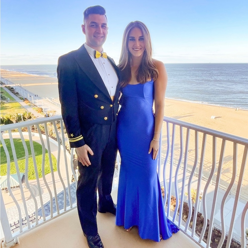 LeFemme Royal Blue Ballgown